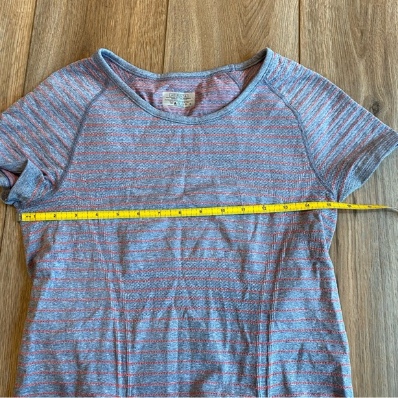 Athleta Ruched Shirt - Gray and Orange - Small - Picture 7 of 7